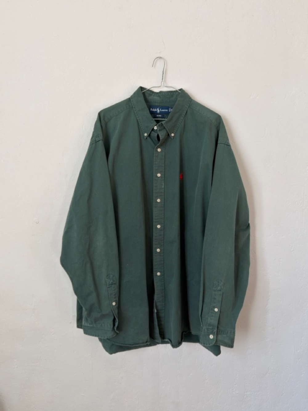 Vintage Ralph Lauren Blake Forest Green Canvas Shirt Men’s XXL